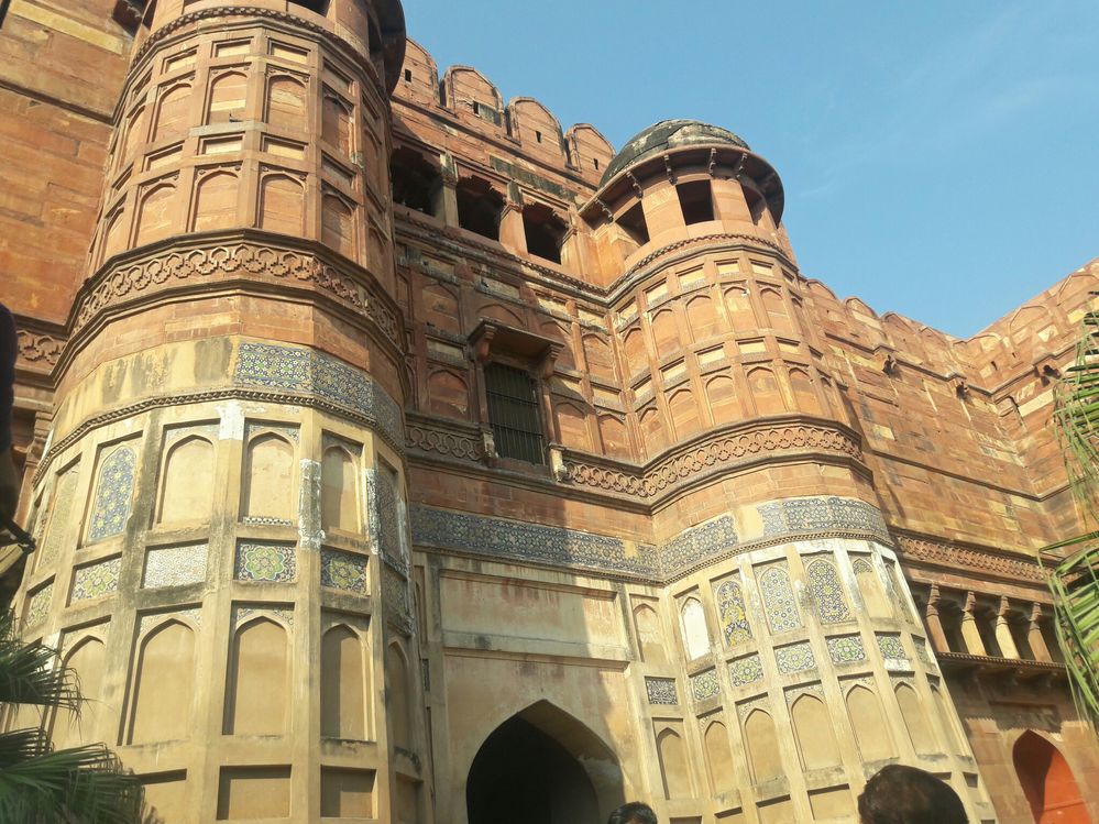 Caption: The only one of its kind, Agra Fort.