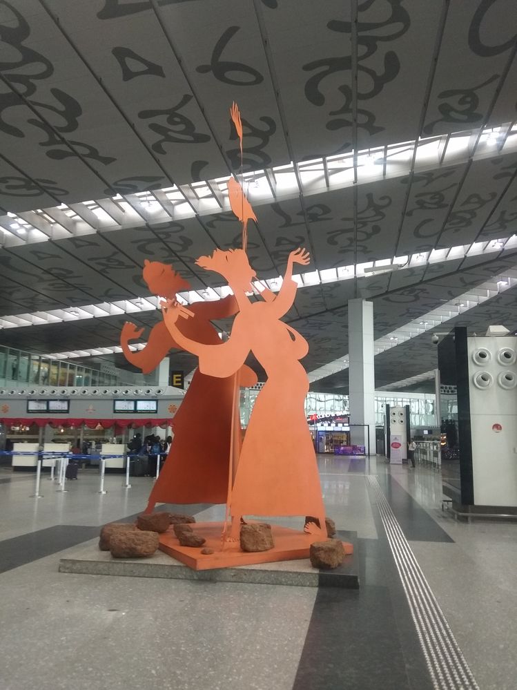 A Photo inside the Netaji Subhash Chandra Bose International Airport,  Kolkata, India