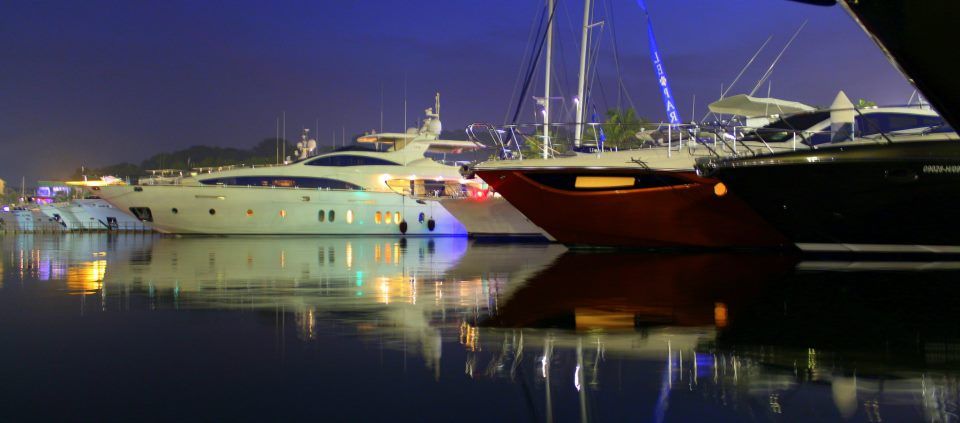 Marina One , Sentosa Island , at the Singapore Boat Show