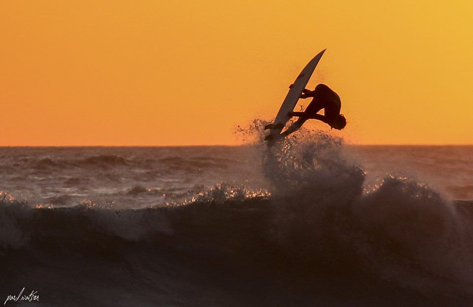 Surfer at Eden on Big Bay , Cape Town , Photo by Paul watson