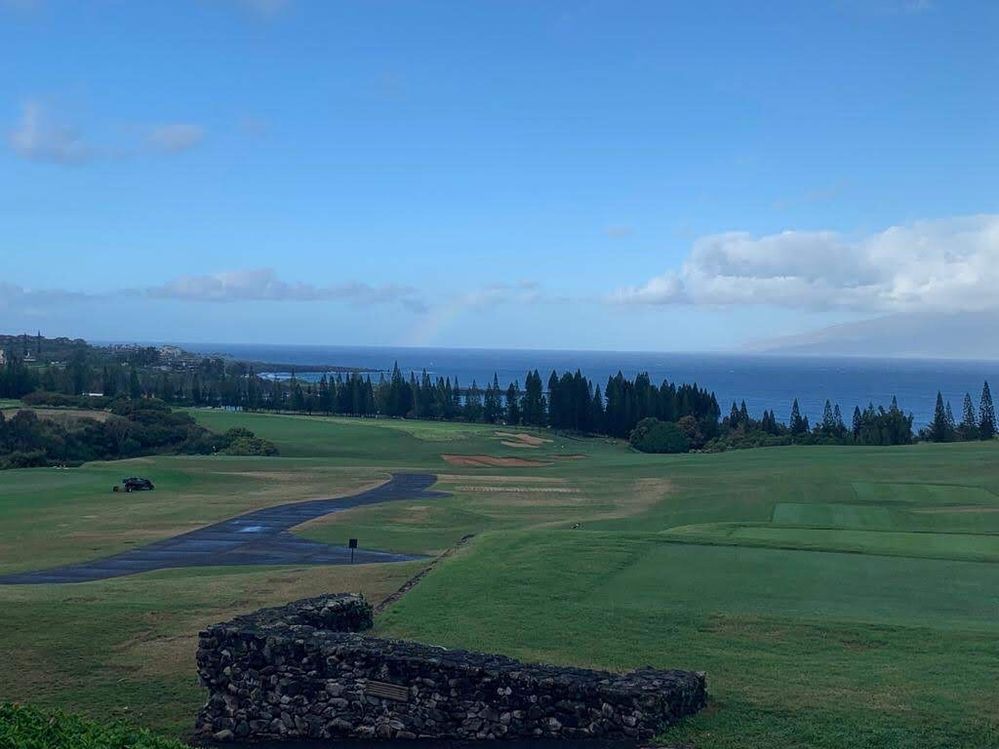 Maui Hawai golf view