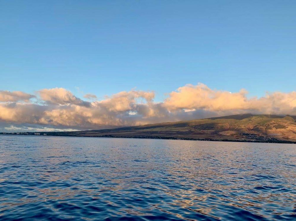 Maui Hawai evening  sea view