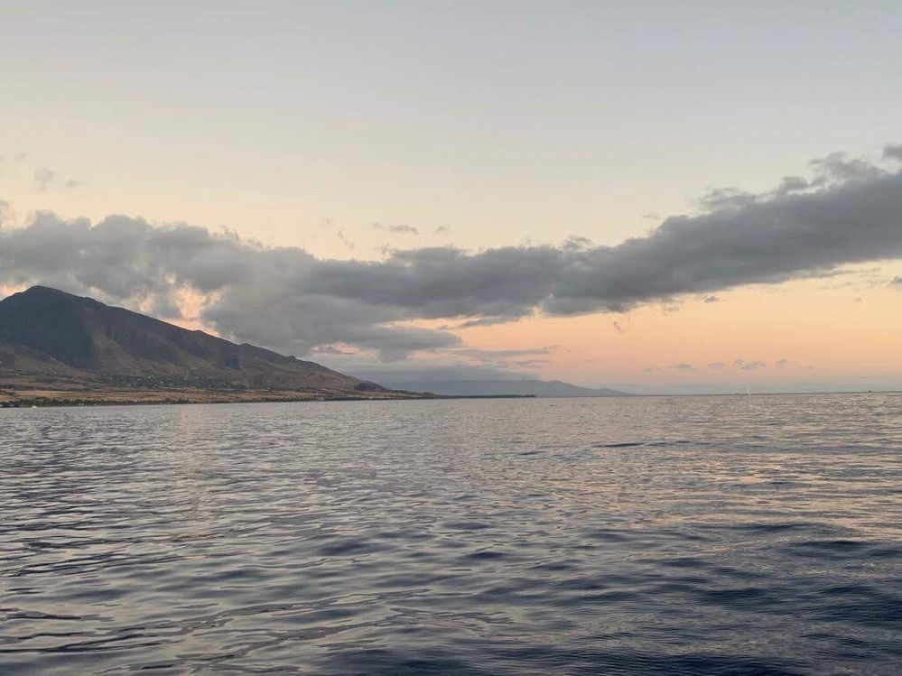 Maui Hawai evening sea view