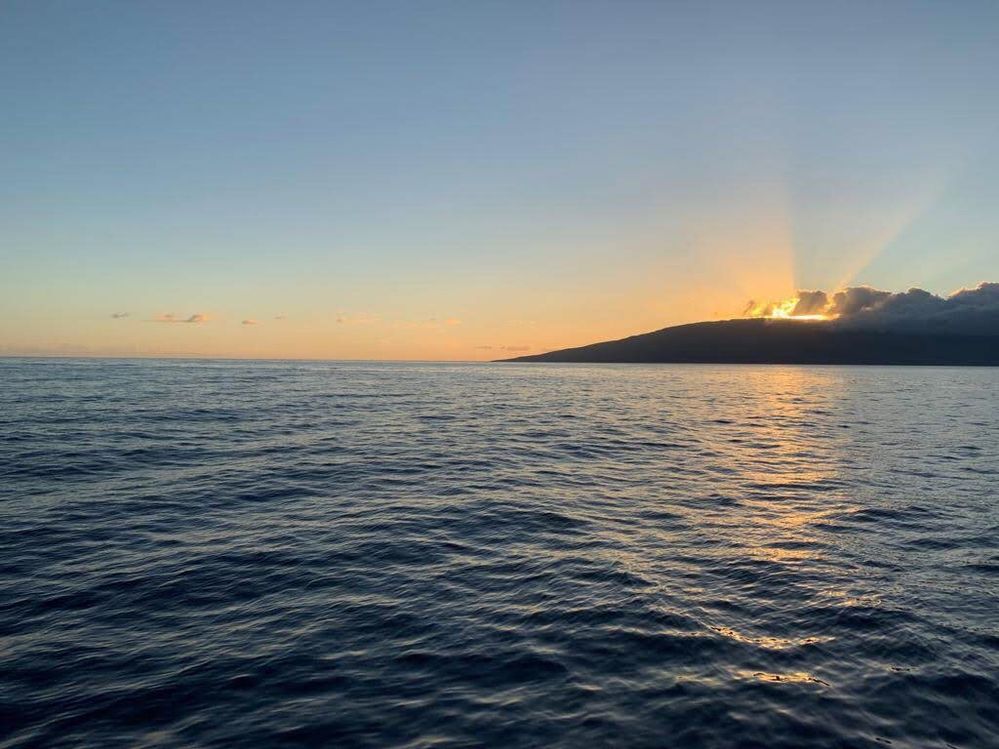 Maui Hawai sea evening view