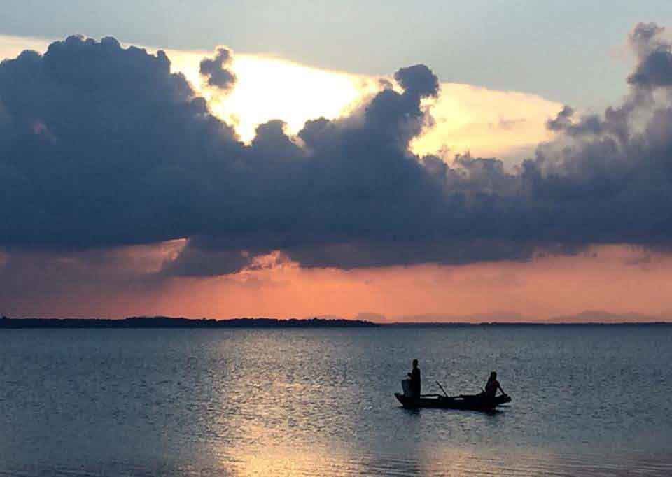 Sunrise from Batticalao Lagoon