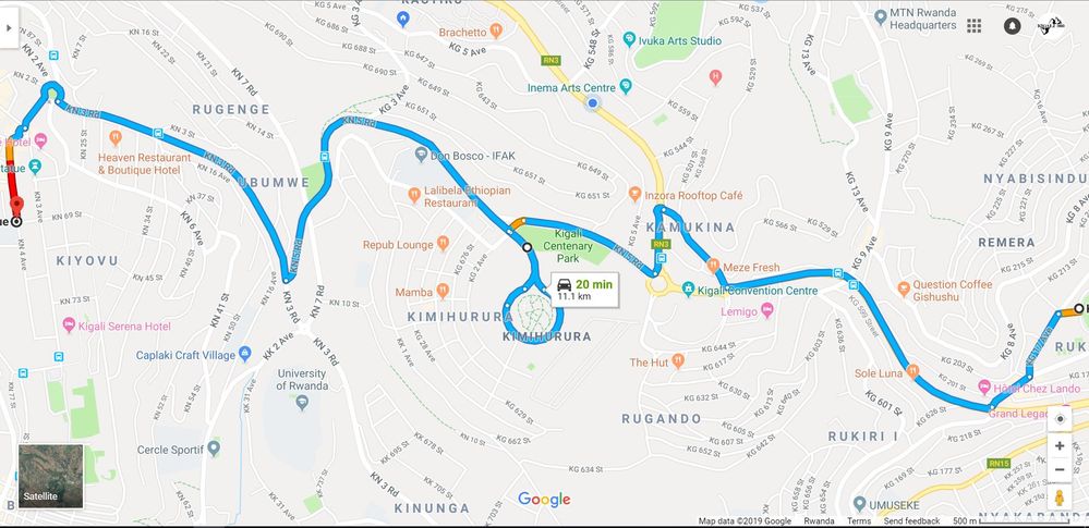 The Car Free Day Route