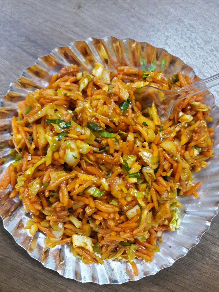 Caption: A plate of Fried Rice from Bhopal, Madhya Pradesh, India (Photo by Local Guide Ishant Gautam).