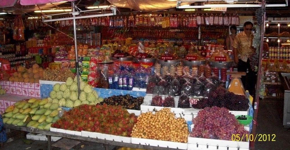 Caption: A photo of fruit market in Thailand (Local Guide @Aruni)