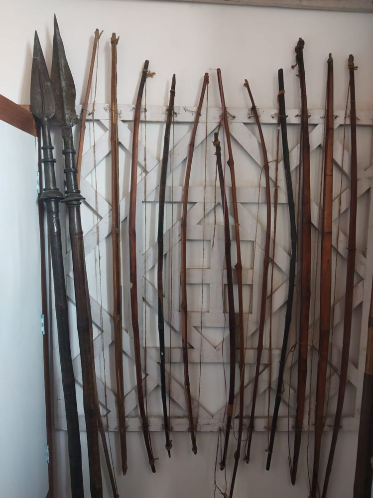 Weapons used by tribes for hunting