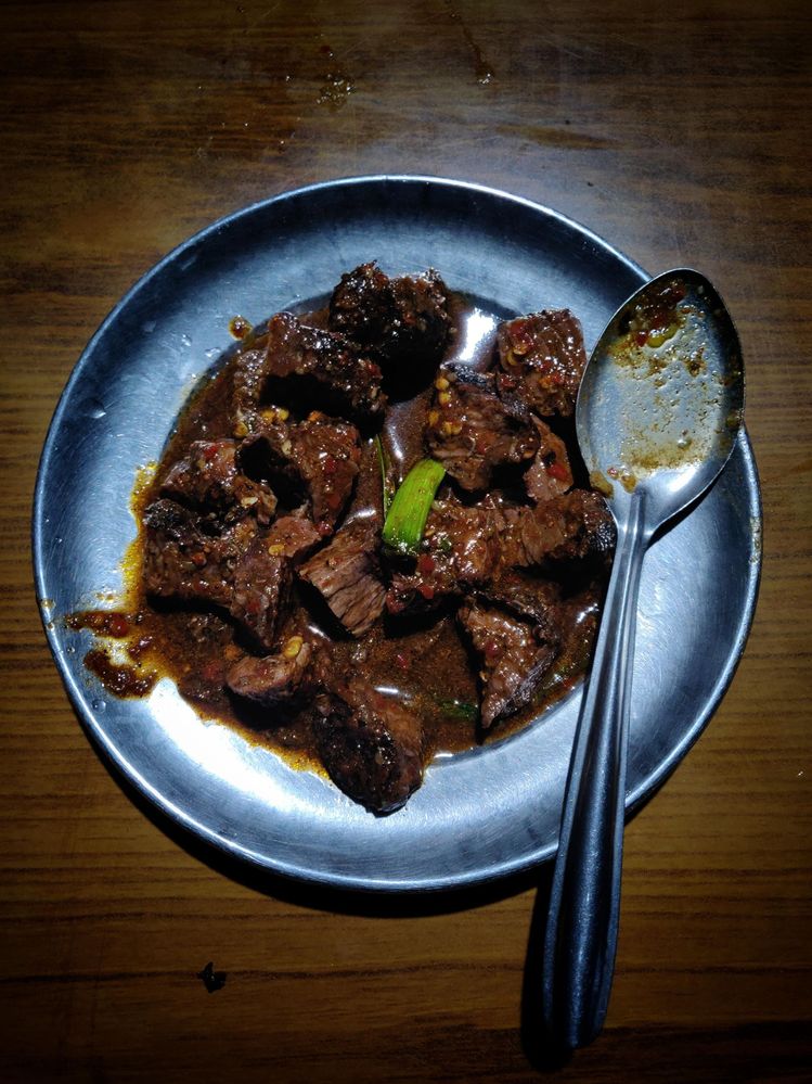 Buffalo Meat Chhoyela; Newari Cuisine