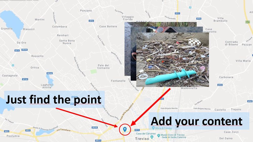 Caption - A screenshot showing how to add your photos on Mymaps - Local Guide @ermest