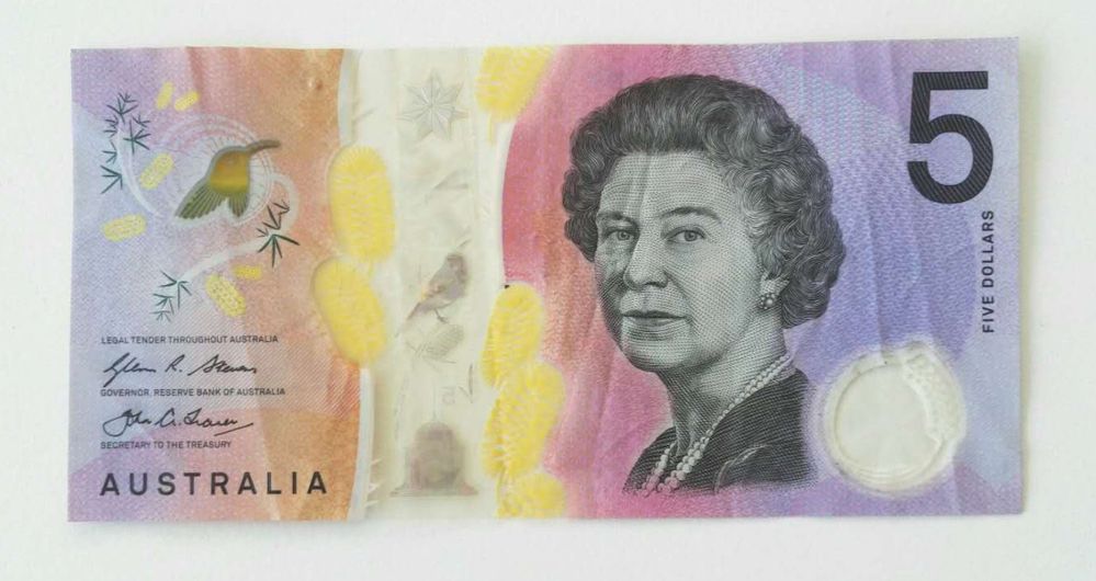 描述：一张五澳元钞票的特写照片。(本地向导 @TsekoV)