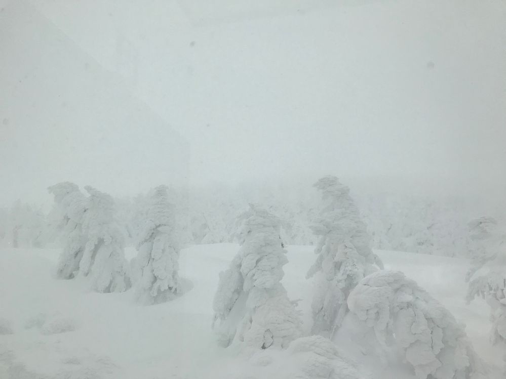 Some ice monsters around the restaurant at JisoSancho station.