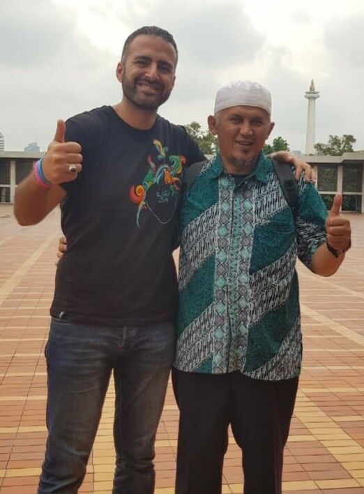 With OSAMA at Istiqlal Mosque, Jakarta Indonesia