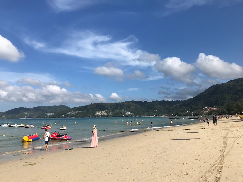 Patong beach, Phuket, in January 2019