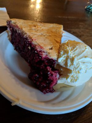 Duarte's Tavern is famous for it's olallieberry pie!  Make it ala mode with a scoop of vanilla ice cream!