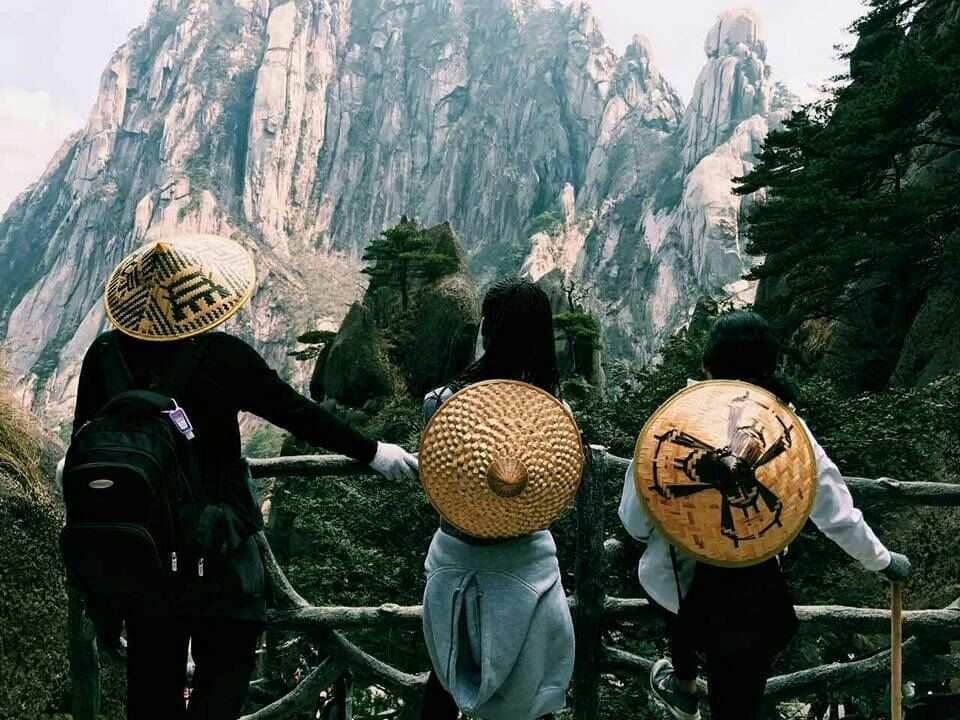 Caption: A photo of me and my friends climbing the Yellow mountain in China. (Local Guide @TsekoV)