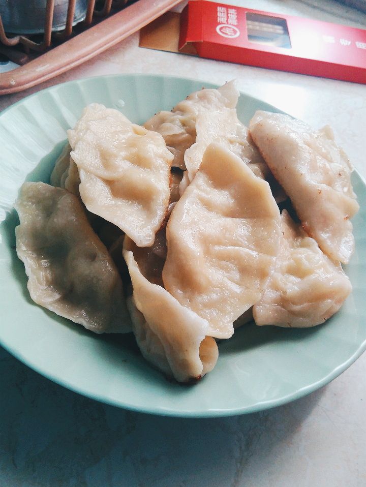 Homemade traditional Chinese dumplings
