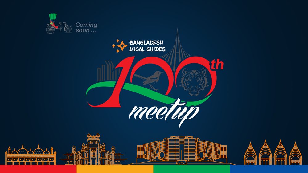 Bangladesh Local guides 100th meetup Banner