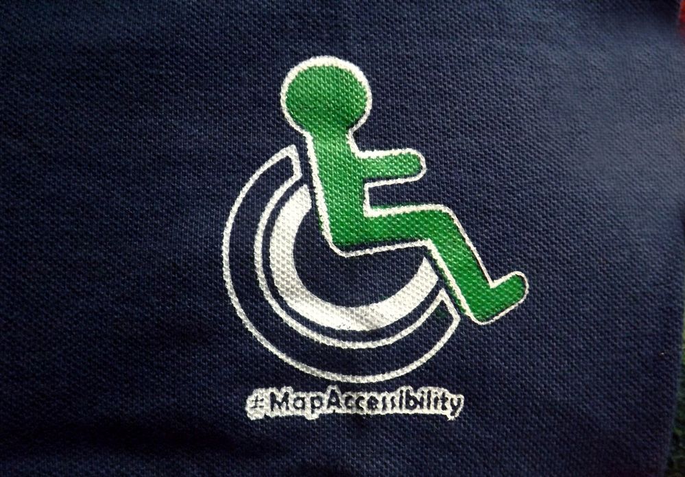 Accessibility logo on our T shirt...