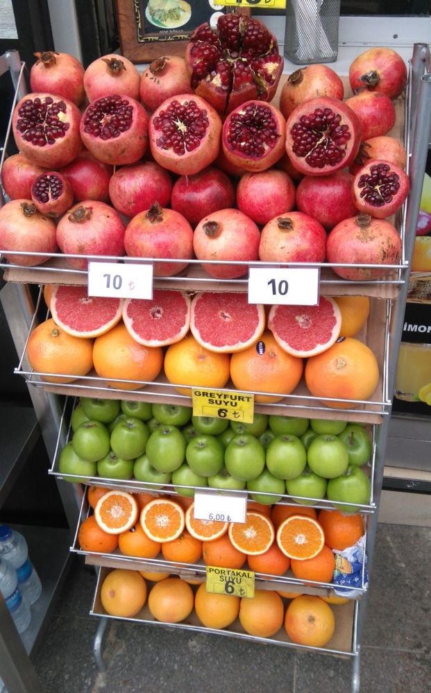 Fruits in Istanbul, Turkey