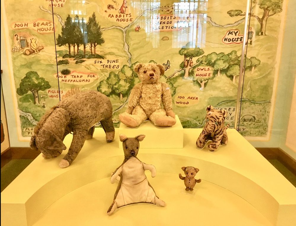 New York Public Library - Children’s Library. Original Winnie the Pooh toys owned by Christopher Robin. Photo taken by Local Guide Penny Christie