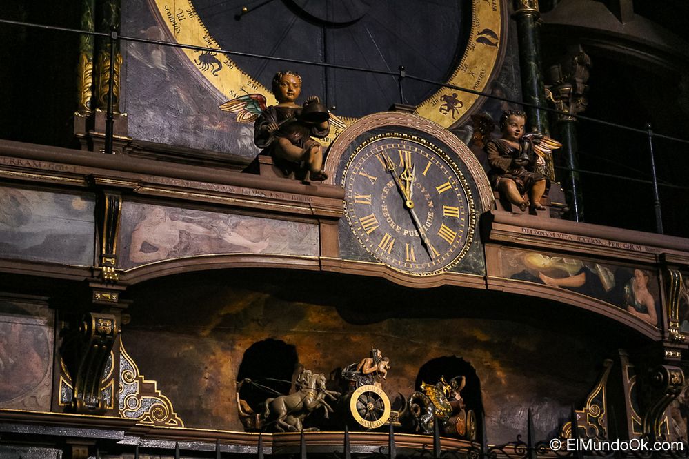 Astronomical clock with great details.