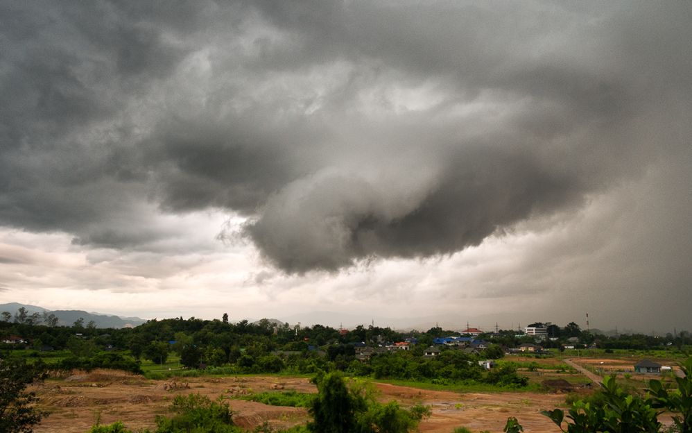 A rainy season cloudscape, Chiang Rai.