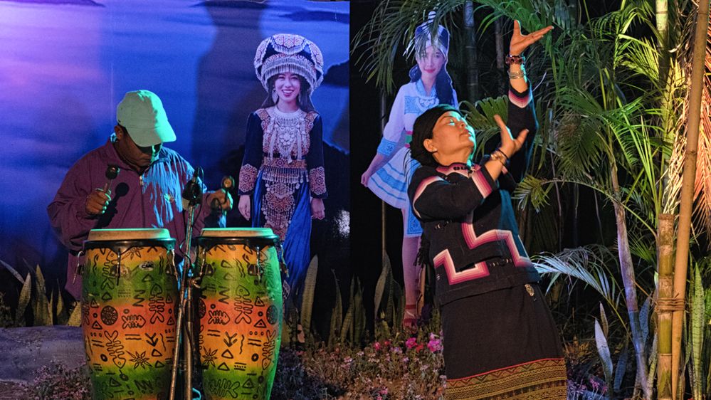 A cultural show. Mengrai Festival, Chiang Rai