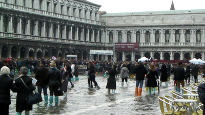 Piazza San Marco -  Graduation day - High water