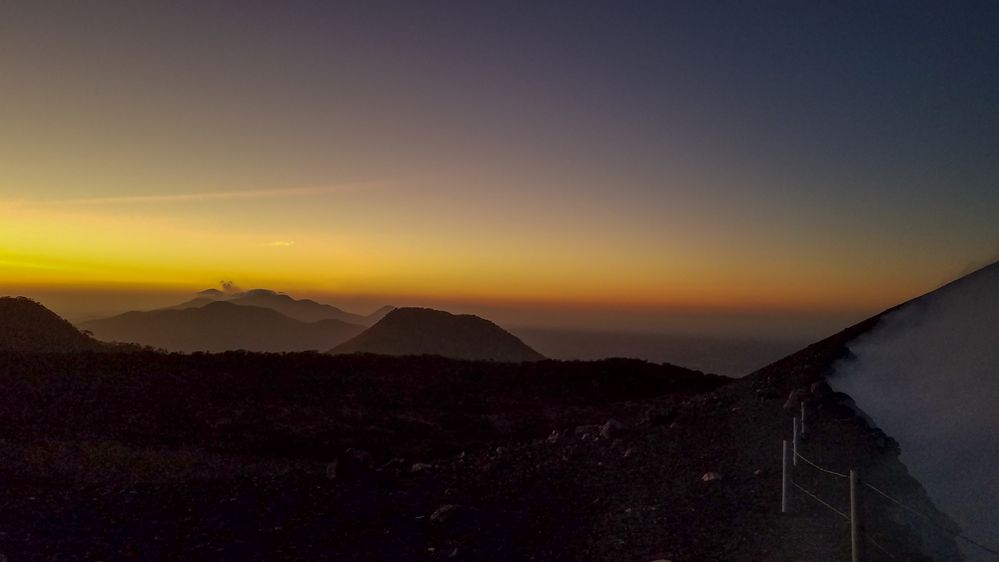 Dawning view from Telica Volcano, Nicaragua