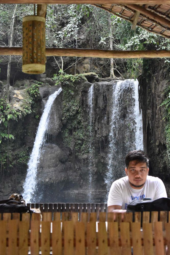 Bryan Cinco at Kawasan Falls, Cebu
