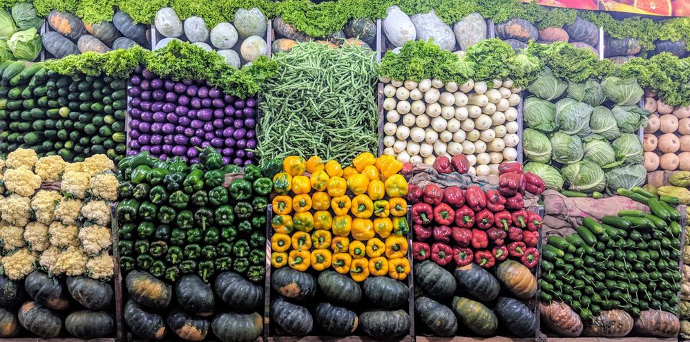 Vegetables in side the Kollupitiya Market