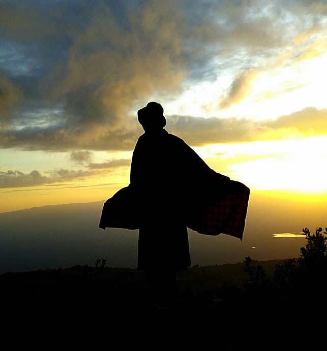 Watching Sunrise in the slopes of Kerio Valley