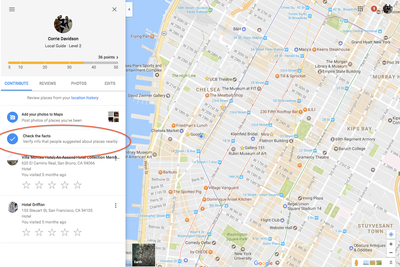 "Check the Facts" option now on Google Maps desktop