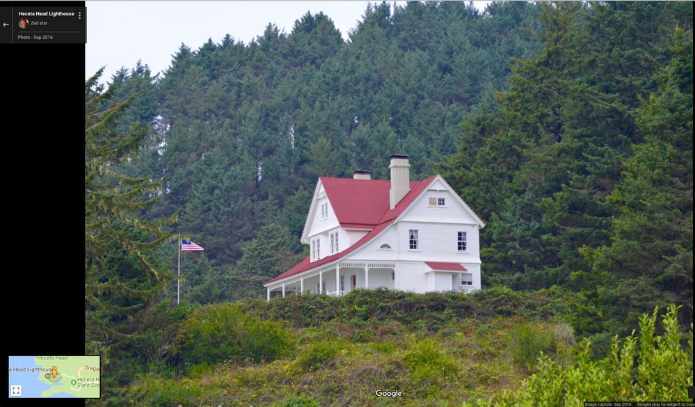 Lighthouse keeper residence .