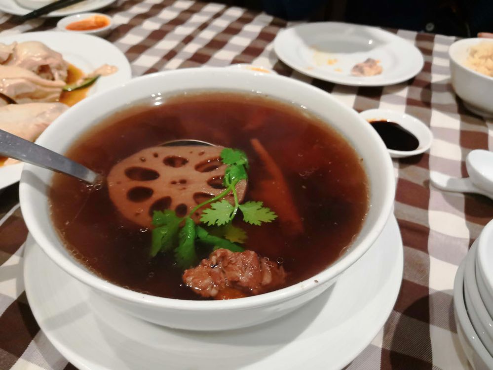 Soup of the day - Lotus root soup