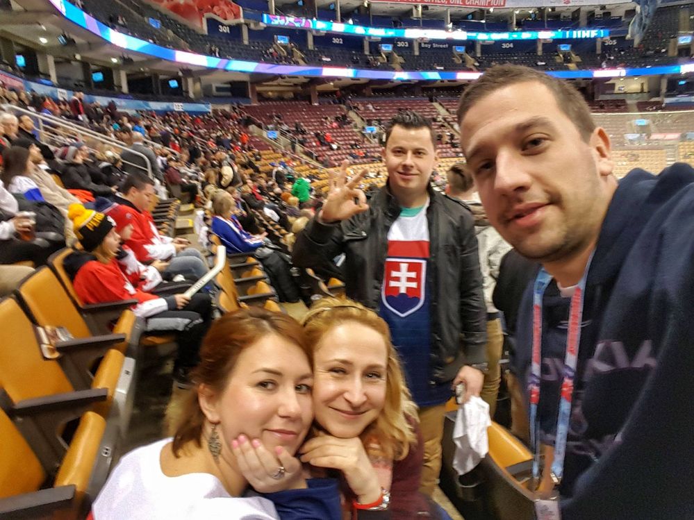 Rooting for our boys with "Toronto Slovaks"