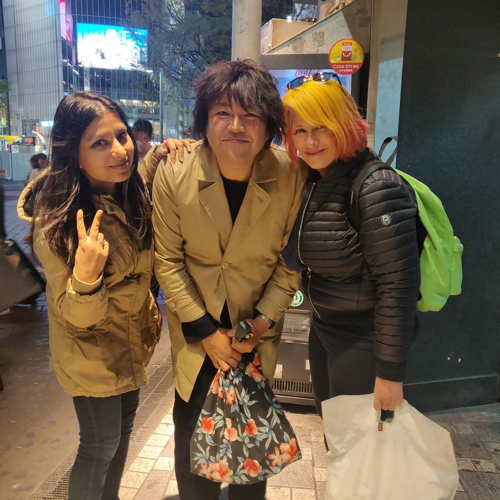 Himanshi, Yasumi & I in Shibuya, Tokyo, Japan