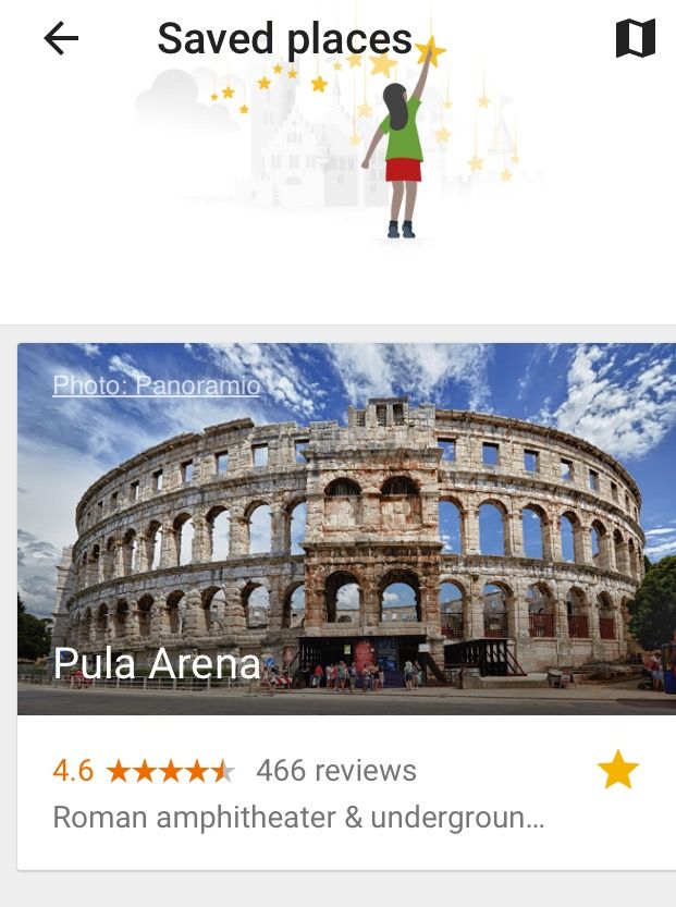 Pula Arena in Google Trips