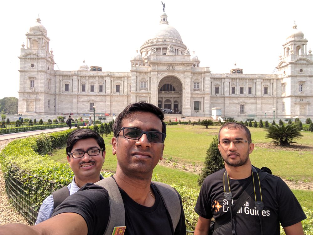 In front of Victoria Memorial Hall, Kolkata