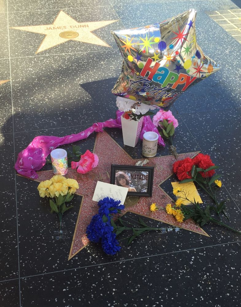 A tradition on Hollywood Blvd. fans honoring their favorite star.