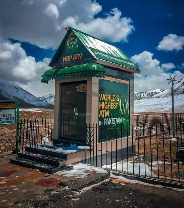 ATM at Khunjerab Pass.