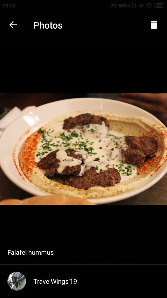 Falafel with hummus