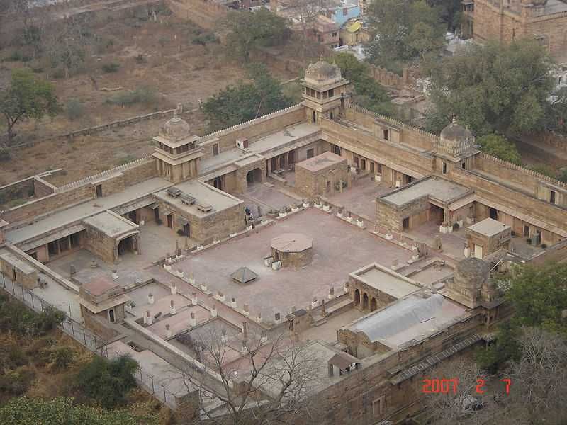 Air view of Gwalior fort