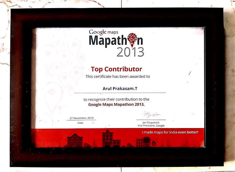 Mapathon Top Contributor