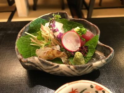 Sashimi(raw fish cut in pieces)