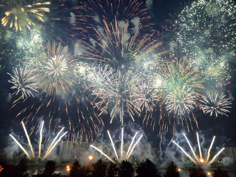 Every year an international festival of fireworks is held in Brateevsky Park.