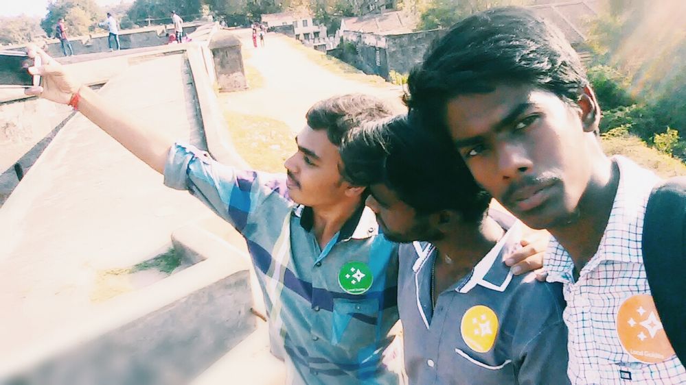 Me (right) during the first ever local guides photo walk meet up with fellow local guides of Vellore Local Guides community...