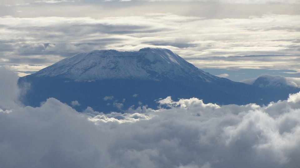 Mount Kilimanjaro in the sky
